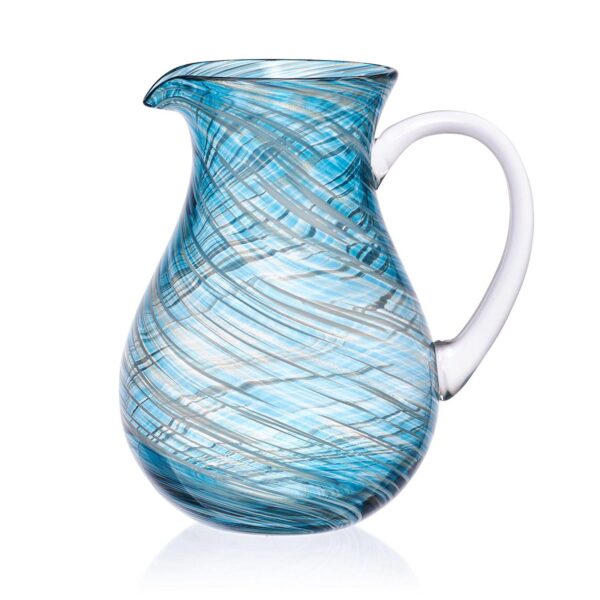 Mikasa Color Swirl Blue Pitcher