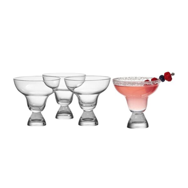 Mikasa Craft 4 pc Stemless Margarita Glasses Set