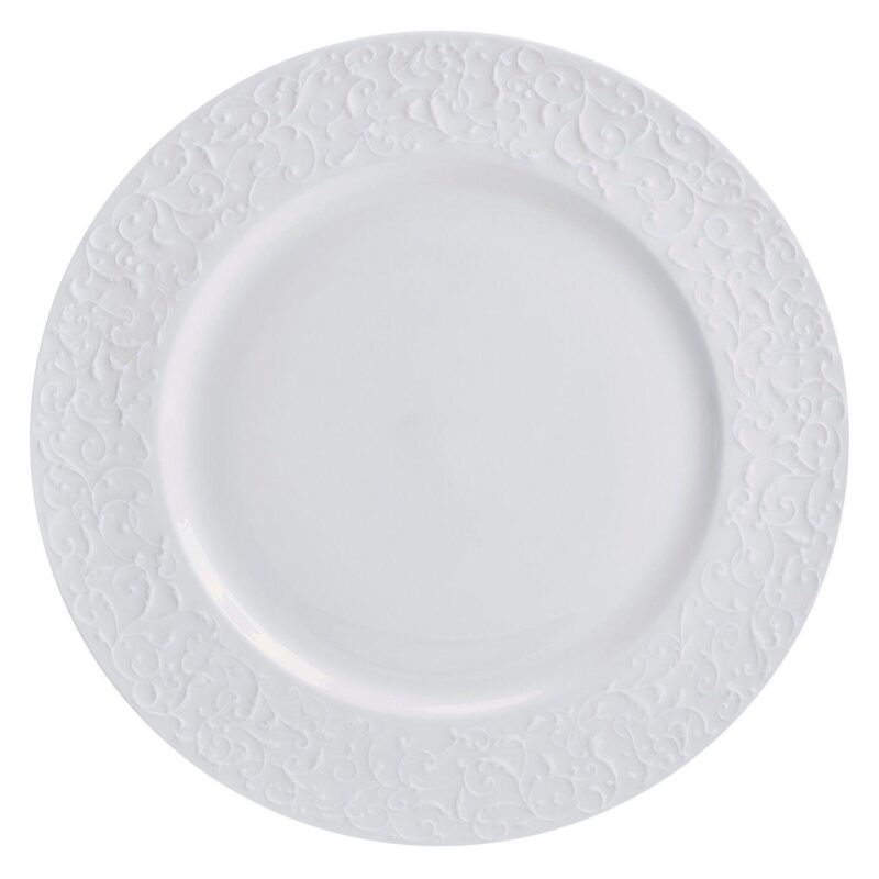 Mikasa Embossed Parchment 18-Piece Bone China Dinnerware Set - Image 4