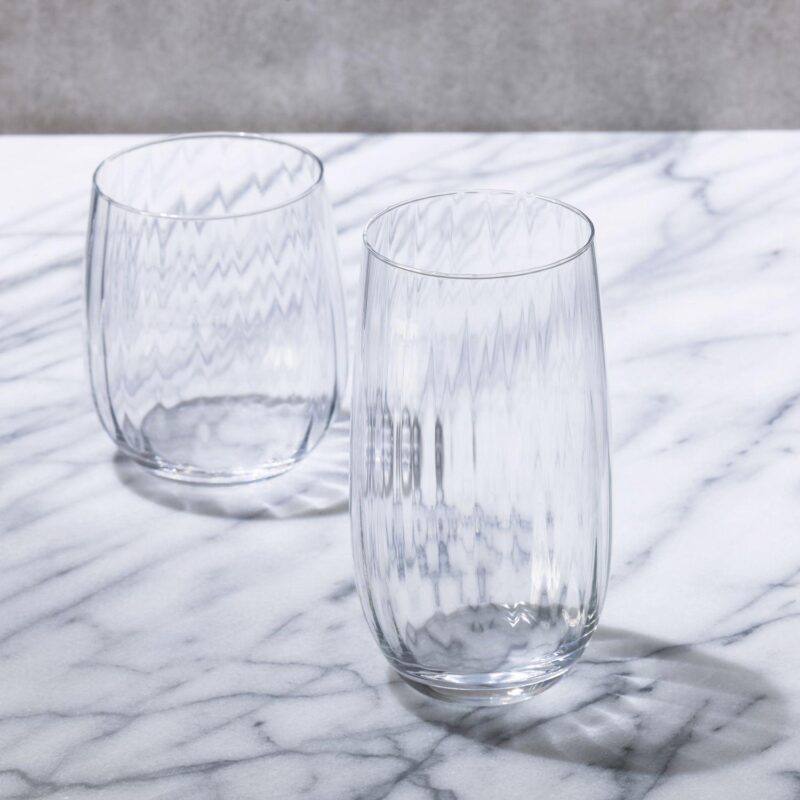 Mikasa Gail Optic 4 pc Highball Glasses Set - Image 4