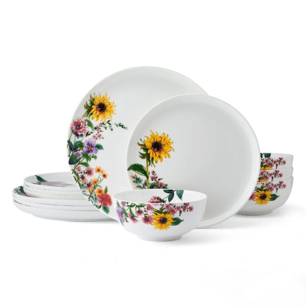 Mikasa Garden Of Petals 12-Piece Dinnerware Set