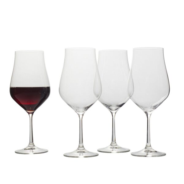 Mikasa Grace 4 pc Bordeaux Wine Glasses Set