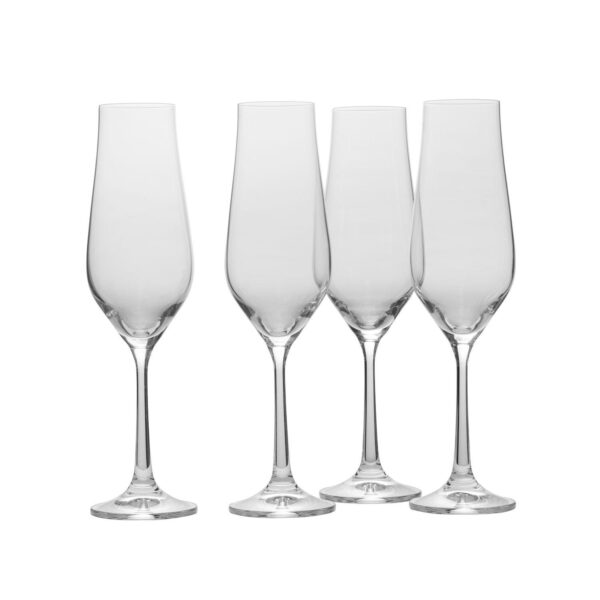 Mikasa Grace 4 pc Champagne Flutes Set