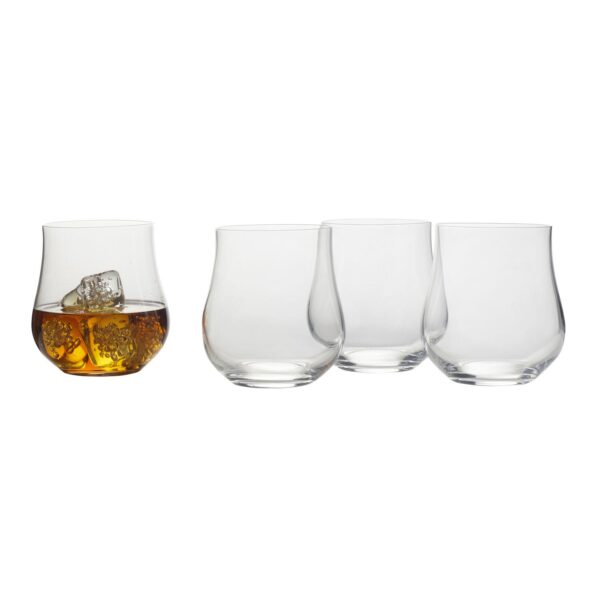 Mikasa Grace 4 pc Double Old-Fashioned Glasses Set