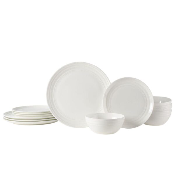 Mikasa Kamryn 12-Piece Vegan Bone Dinnerware Set