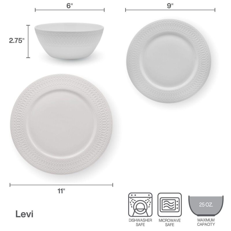 Mikasa Levi 12-Piece Dinnerware Set - Image 7