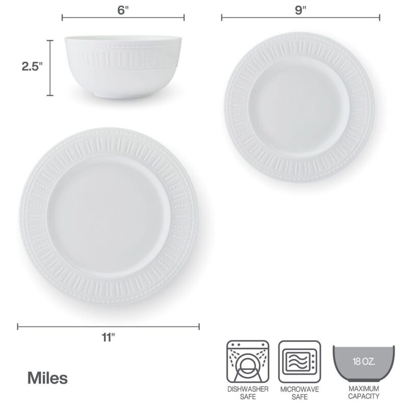 Mikasa Miles 12-Piece Dinnerware Set - Image 8