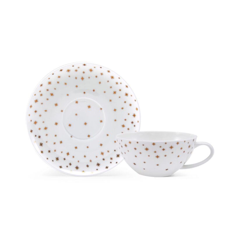 Mikasa Millie Gold 4 pc Cup and Saucer Set - Image 3