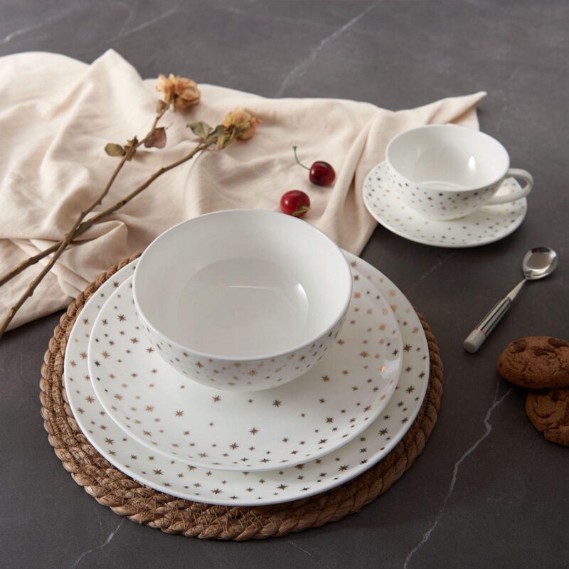 Mikasa Millie Gold Set of 4 10.5-Inch Dinner Plates - Image 6