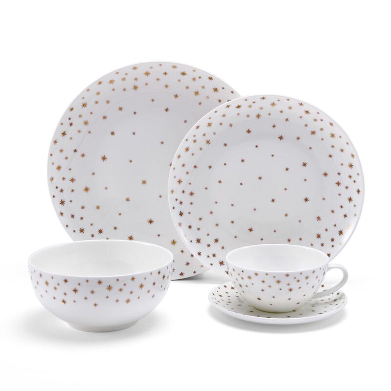Mikasa Millie Gold Set of 4 10.5-Inch Dinner Plates - Image 5