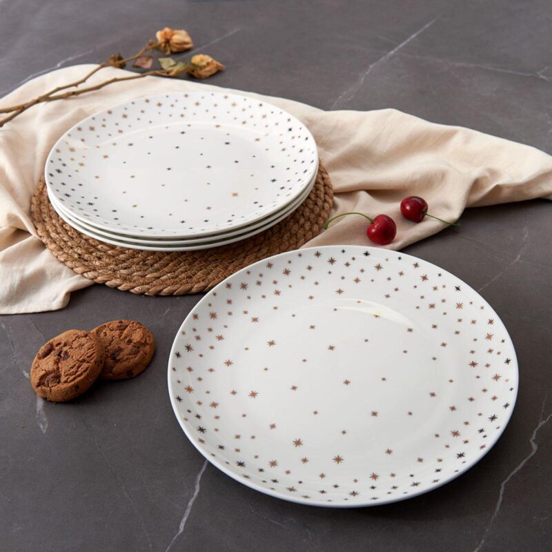 Mikasa Millie Gold Set of 4 10.5-Inch Dinner Plates - Image 2