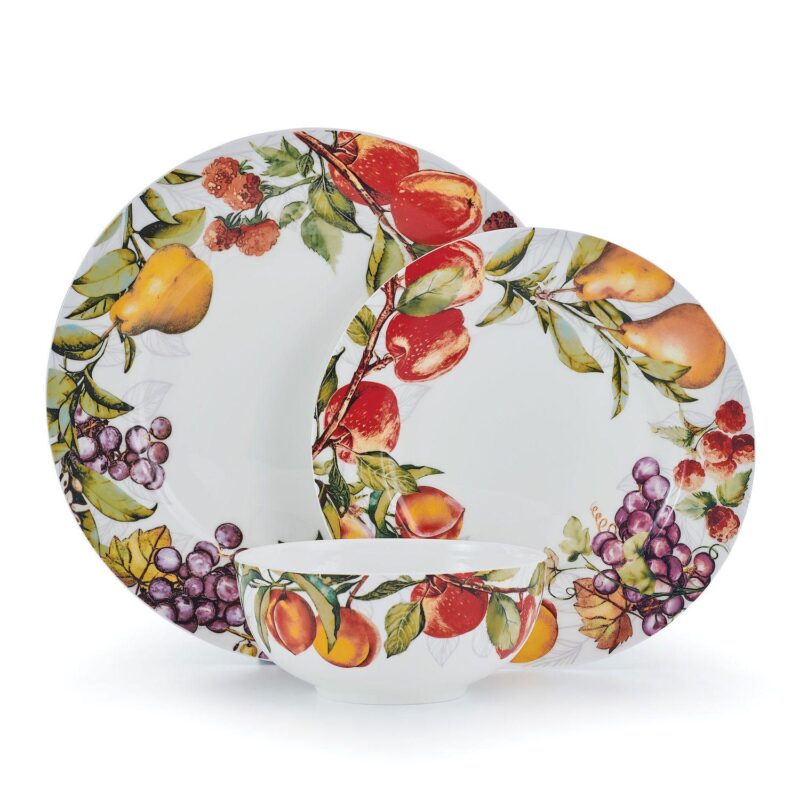 Mikasa Orchard 12-Piece Bone China Dinnerware Set - Image 3