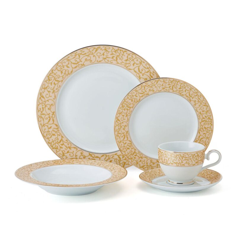 Mikasa Parchment Gold 40-Piece Dinnerware Set - Image 3