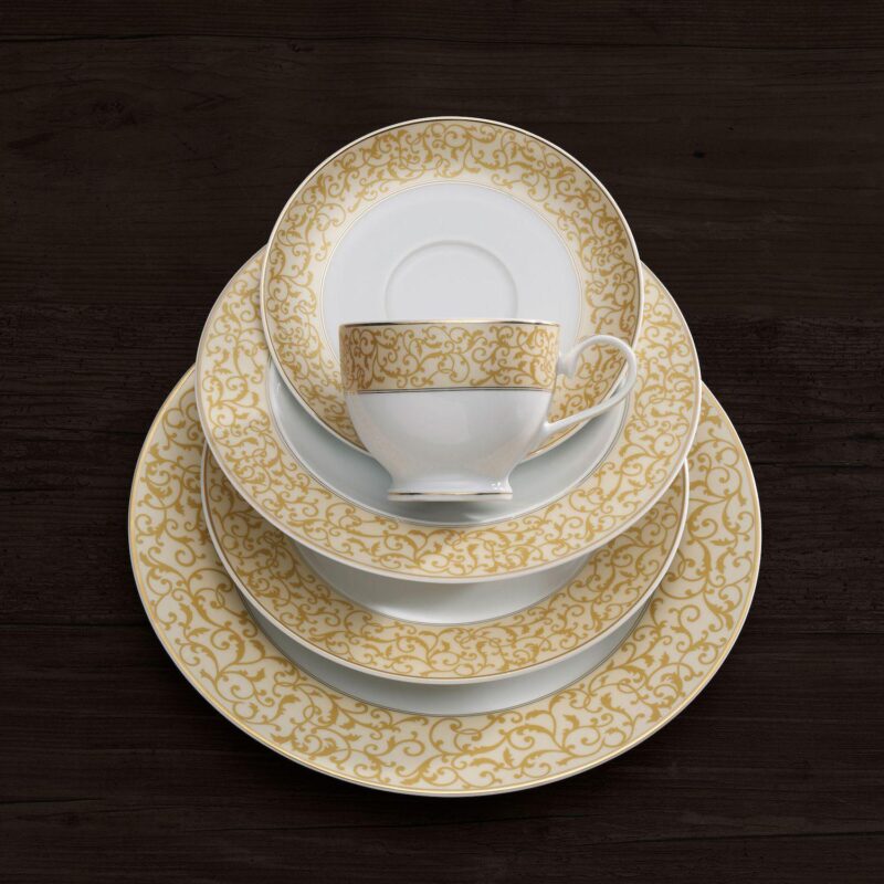 Mikasa Parchment Gold 40-Piece Dinnerware Set - Image 2