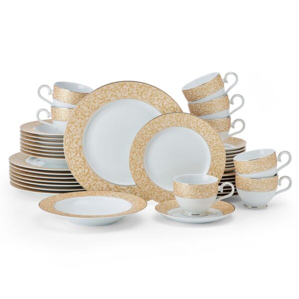 Mikasa Parchment Gold 40-Piece Dinnerware Set