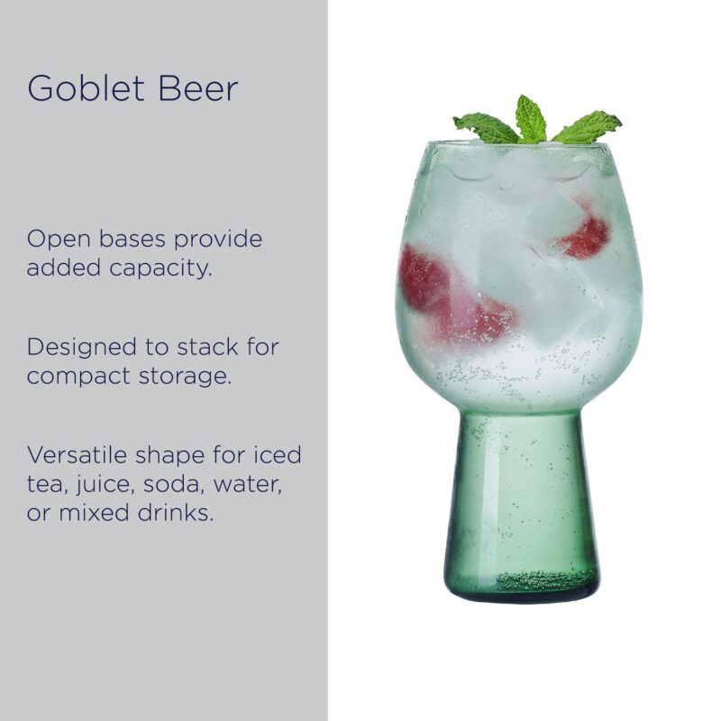 Mikasa Phoebe 4 pc Beer Goblets Set - Image 3