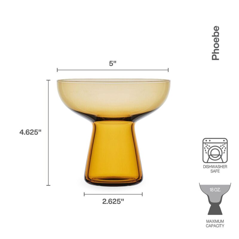 Mikasa Phoebe 4 pc Margarita Glasses Set - Image 4