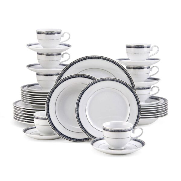 Mikasa Platinum Crown Cobalt 40-Piece Dinnerware Set