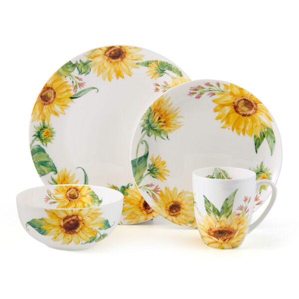 Mikasa Sunflower Bone China 16-pc. Dinnerware Set