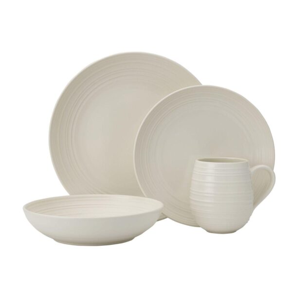 Mikasa Swirl Coupe 4-pc. Dinnerware Set