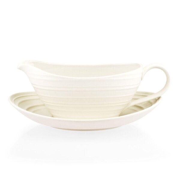 Mikasa Swirl White Gravy Boat