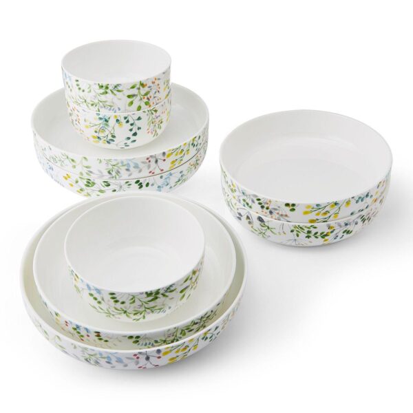 Mikasa Tivoli Garden 9-Piece Dinnerware Bowl Set