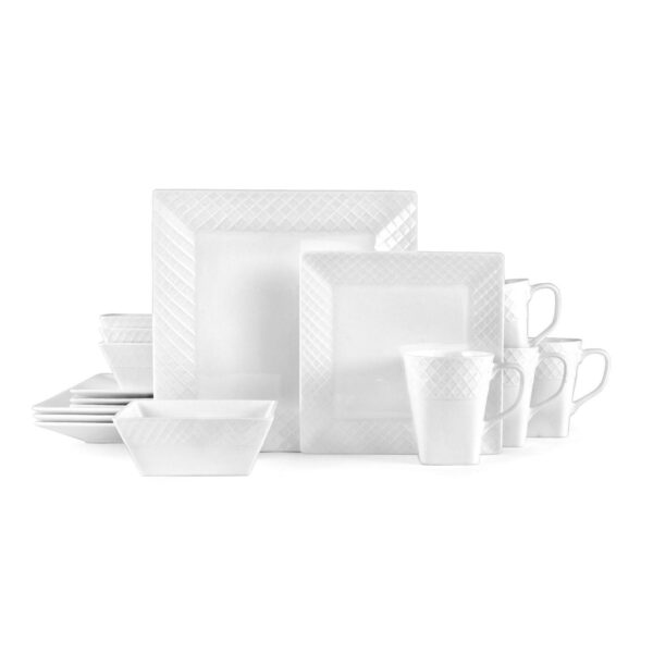 Mikasa Trellis Square 16-Piece Dinnerware Set