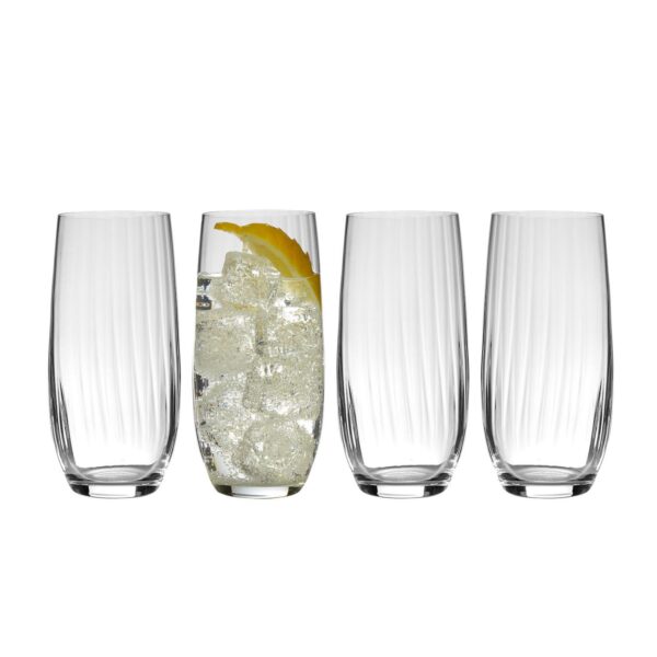 Mikasa Verve 4 pc Highball Glasses Set