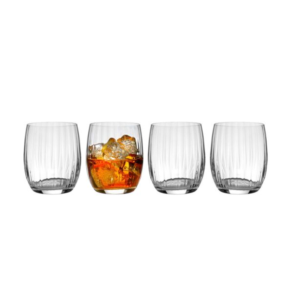 Mikasa Verve 4 pc Stemless Spirit Glasses Set