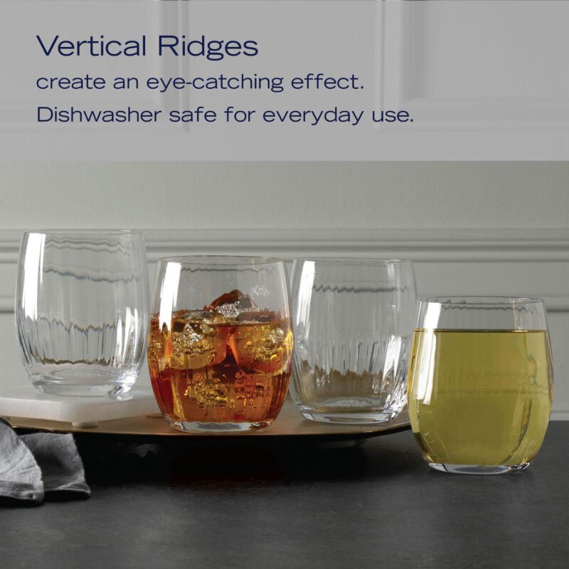 Mikasa Verve 4 pc Stemless Spirit Glasses Set - Image 2