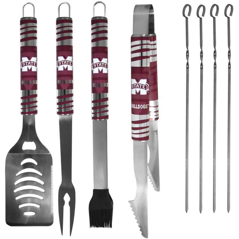 Mississippi State Bulldogs Tailgater 8-Piece BBQ Grill Set - Image 2