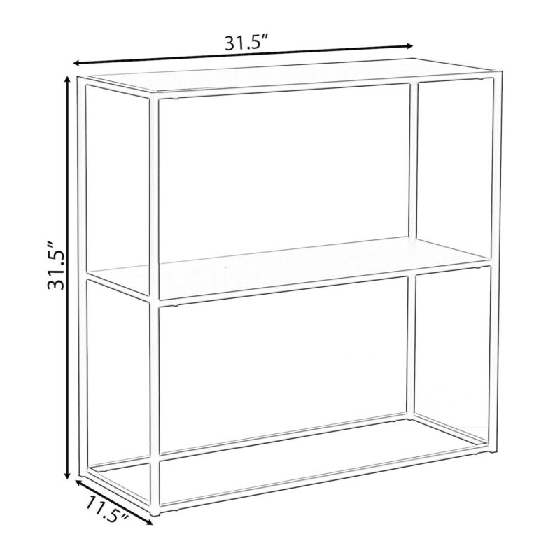 Modern Display Metal Console Table with Open Shelf, for Dining, Entryway and Hallway - Image 5