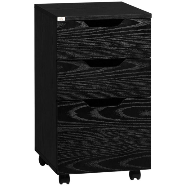 Modern Office Storage Cabinet, Under Desk Cabinet With 3 Drawers