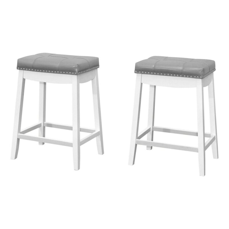 Monarch 2-pc. Tufted Barstool Set - Image 5