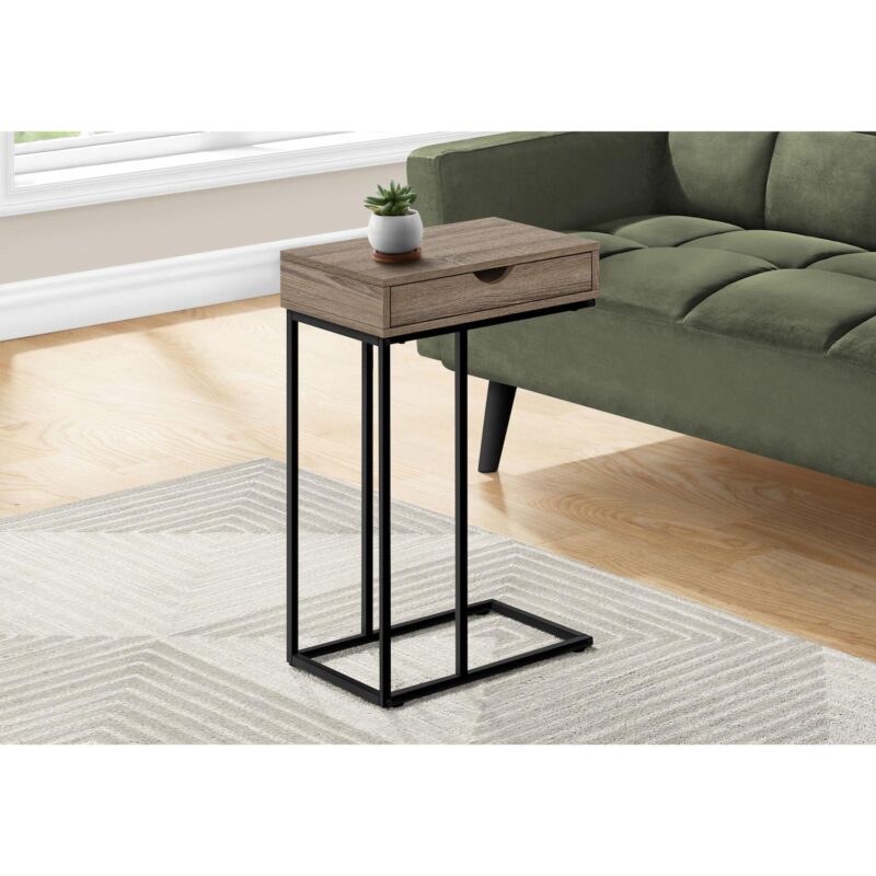 Monarch C-Shape 1-Drawer End Table - Image 2