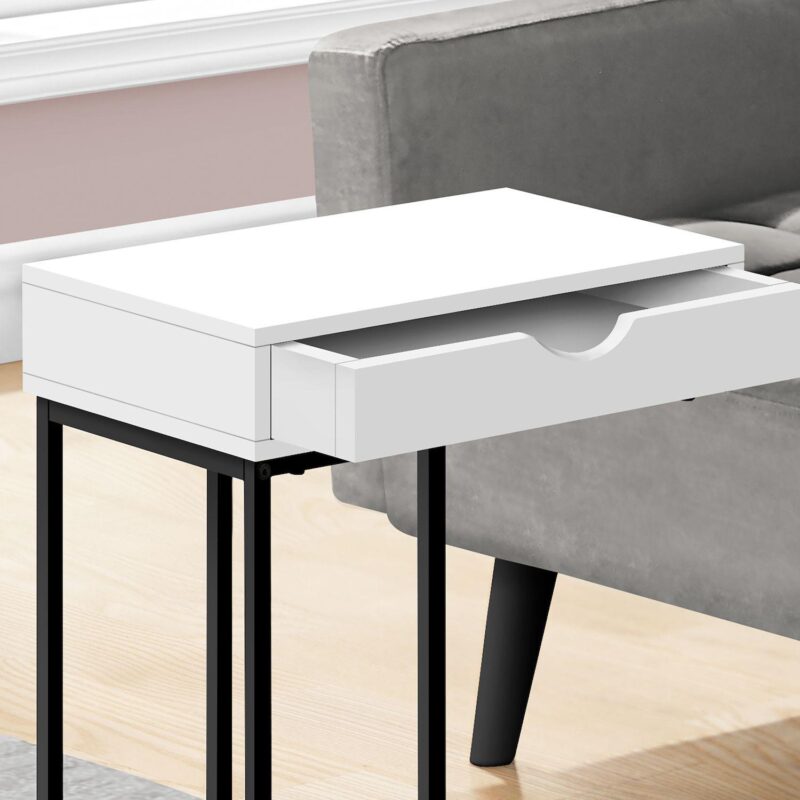 Monarch C-Shape 1-Drawer End Table - Image 3
