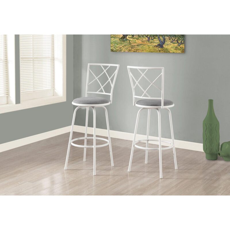 Monarch Contemporary Bar Stool 2-piece Set - Image 2
