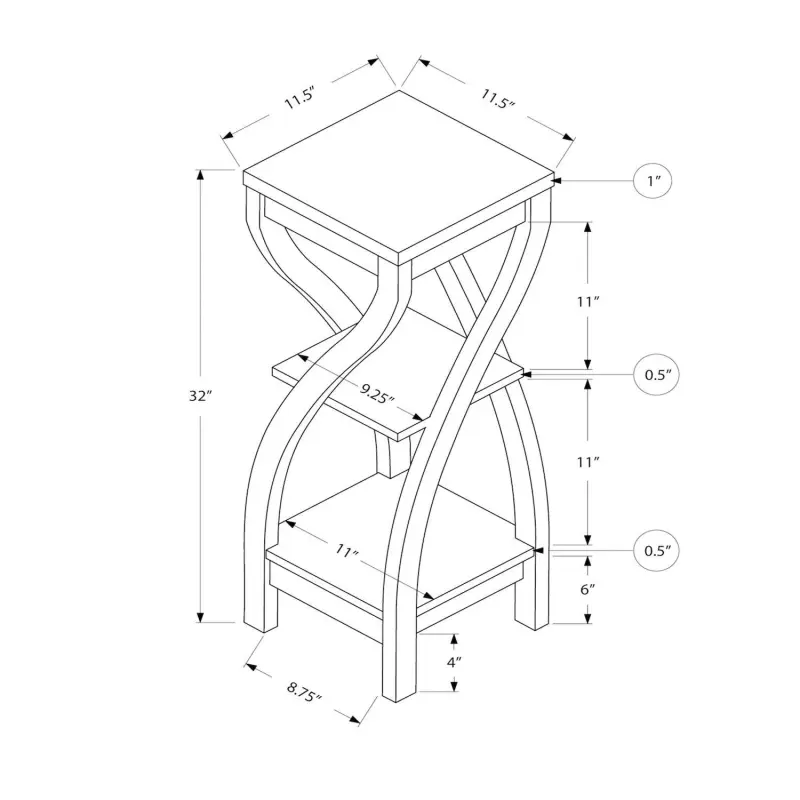 Monarch End Table - Image 8