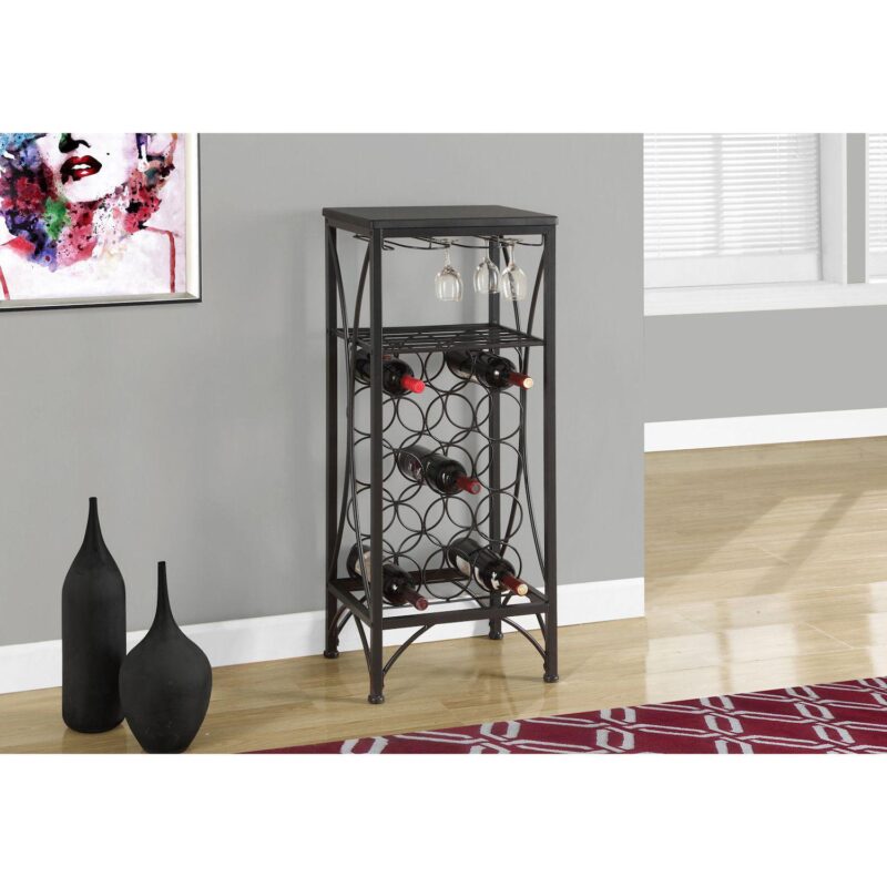 Monarch Home Bar Wine Rack Floor Decor - Image 2