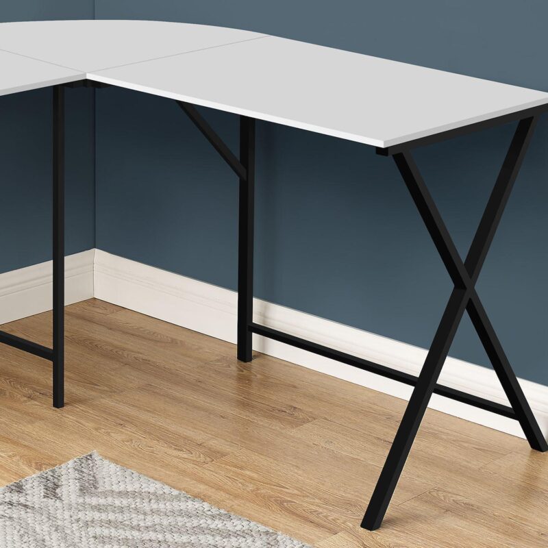 Monarch L-Shape Rounded Corner Computer Desk - Image 3