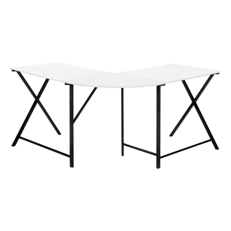 Monarch L-Shape Rounded Corner Computer Desk - Image 7