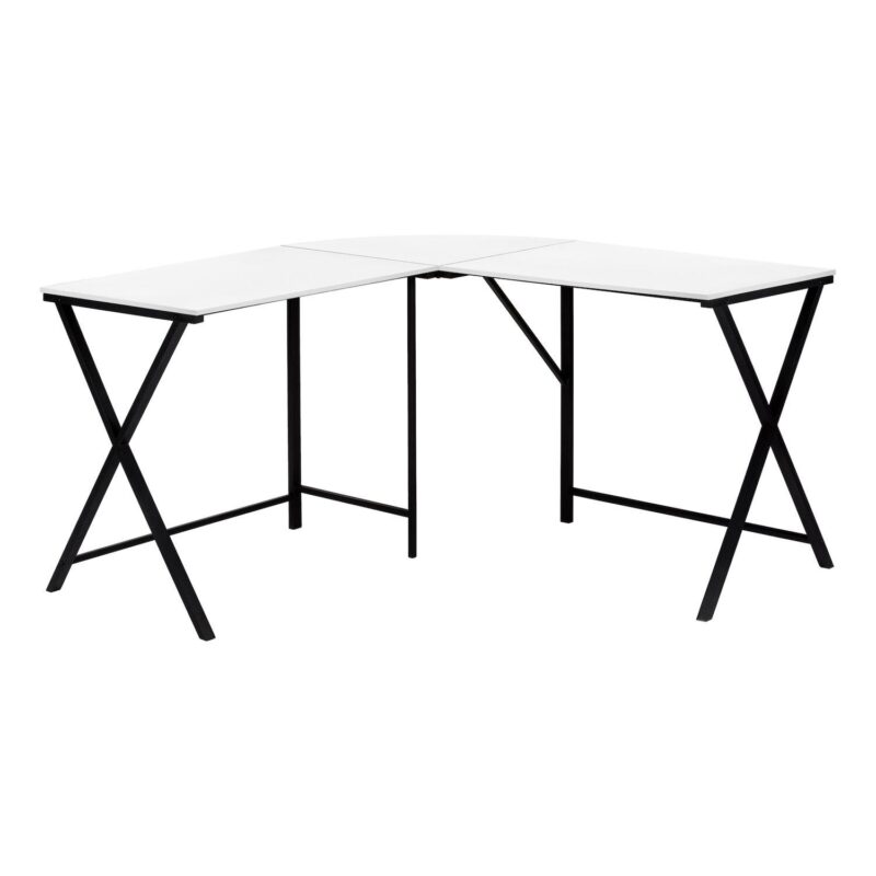Monarch L-Shape Rounded Corner Computer Desk - Image 10
