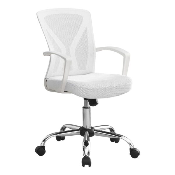 Monarch Mid-Back Adjustable Fixed Armrests Office Chair