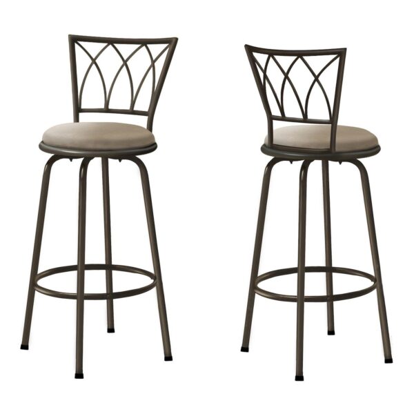 Monarch Swivel Bar Stool 2-piece Set