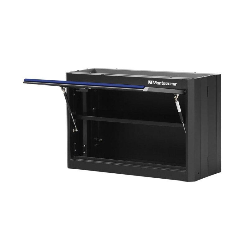 Montezuma Steel Garage Tool Storage System 30.5 x 12  Locking Single Door Wall Cabinet, Black - Image 6
