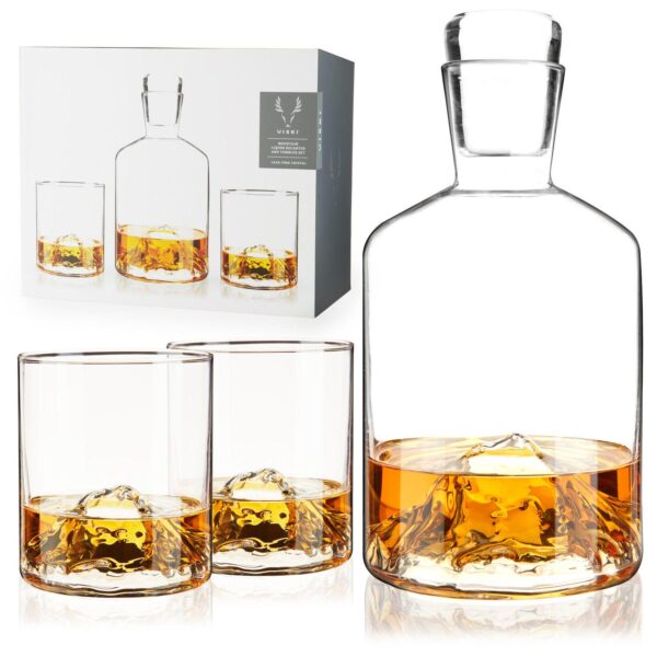 Mountain Decanter and Tumblers by Viski