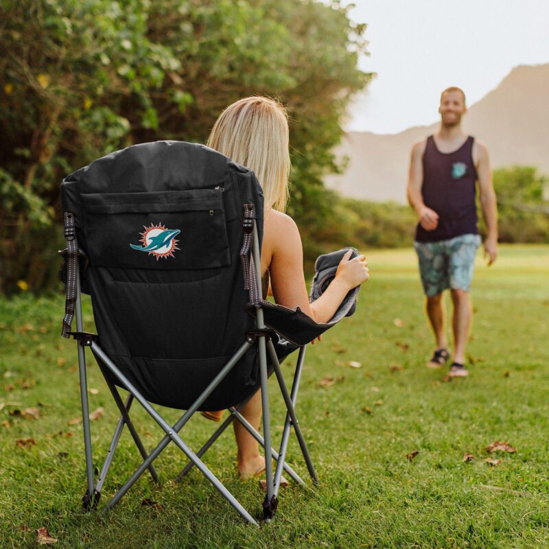 NFL Miami Dolphins Reclining Camping Chair - Image 3