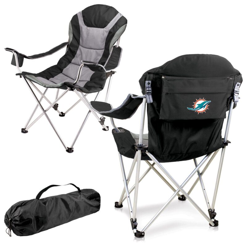 NFL Miami Dolphins Reclining Camping Chair - Image 2