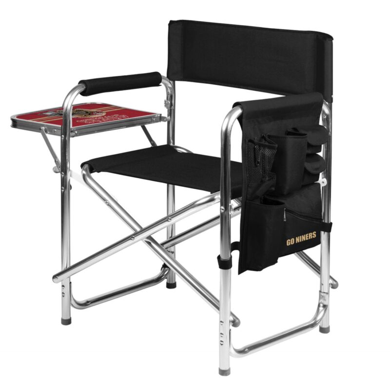 NFL San Francisco 49ers Sports Chair with Side Table - Image 7