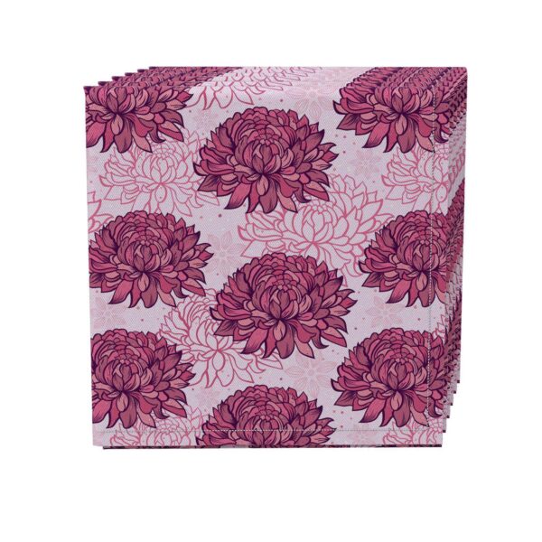 Napkin Set of 4, 100% Cotton, 20x20 , Floral 104